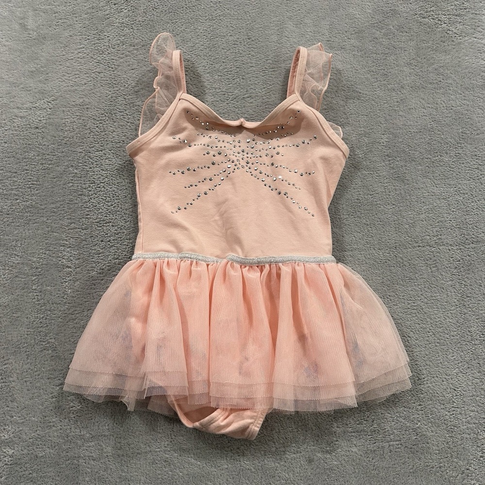 Cute Pink Tutu Dress Girls Kids 4 Glitter Ballerina